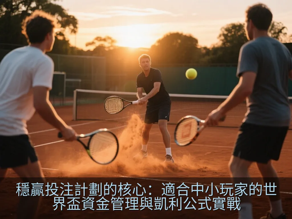 極簡現代風格的平衡天平，一側為足球圖標，另一側為盾牌圖標，象徵風險管理